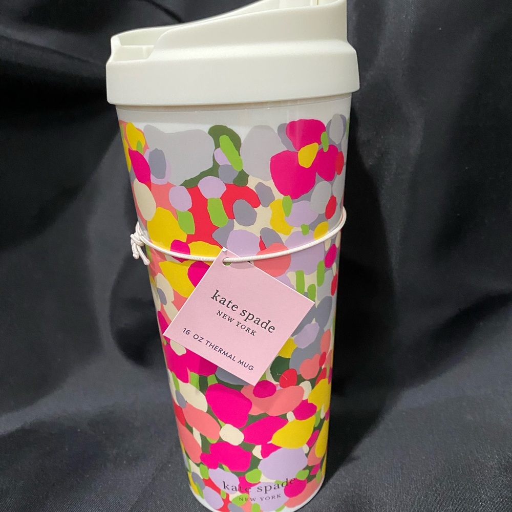 NWT Kate Spade 16 oz Thermal Traveler Tumbler